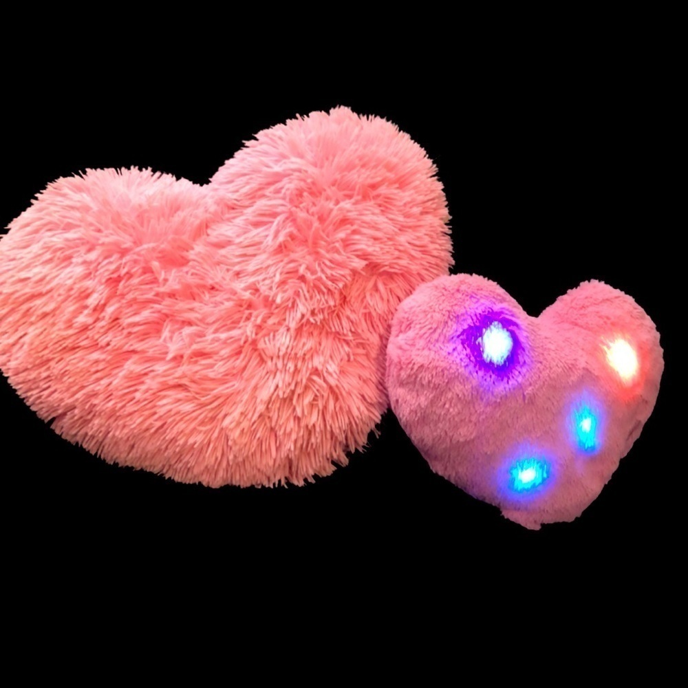 Big Heart Pillow And Light Up Heart Pillow Set - Picture 8 of 13